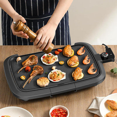 AORAN Electric Griddle Indoor – Versatile Nonstick Griddle for Pancakes and Tacos, Ideal as a Flat Top Griddle and Comal Electrico para Tortillas Grande