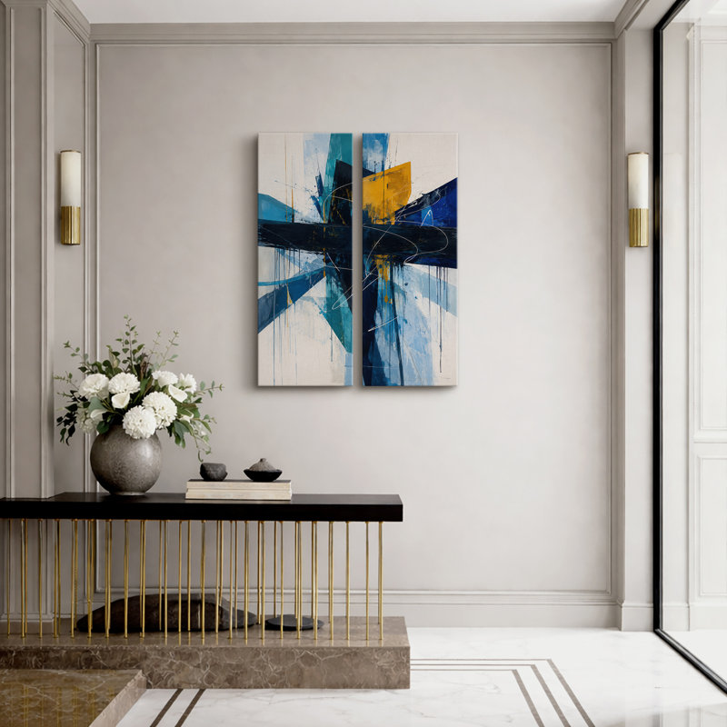 2 - Pieces, H 32 po x l 12 po, Gallery Wrapped Canvas