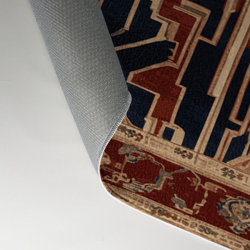 Tapis intérieur et extérieur ArtDeco, Rectangle 5 pi x 7 pi