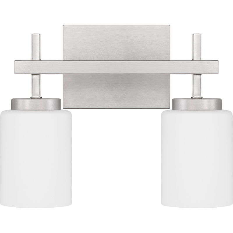 2 - Light Dimmable LED Vanity Light, Brushed Nickel