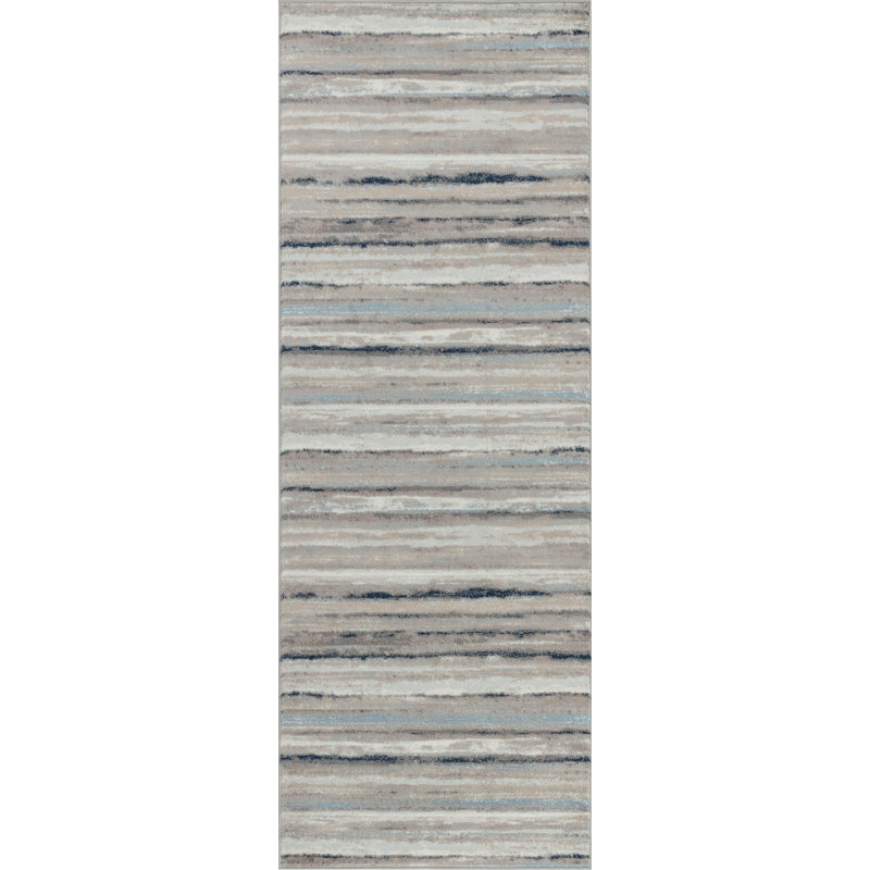 Striped Area Rug, Runner 80 x 220cm