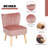 Ferndale Velvet Slipper Chair with Ottoman-1136126445