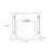 White Manufactured Wood Freestanding Fireplace