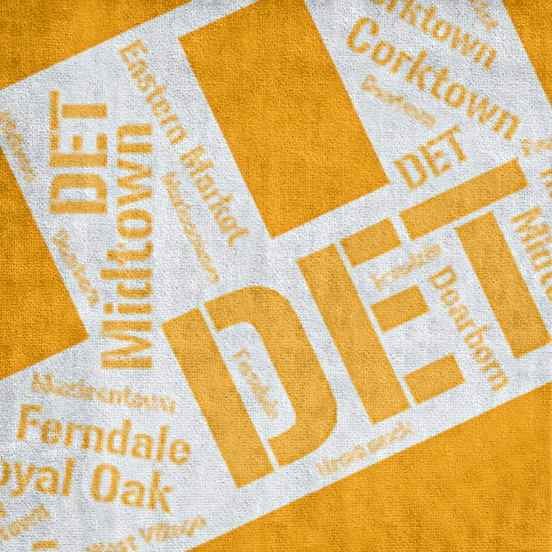 Bath Towel, Orange, Poly/Cotton, Detroit