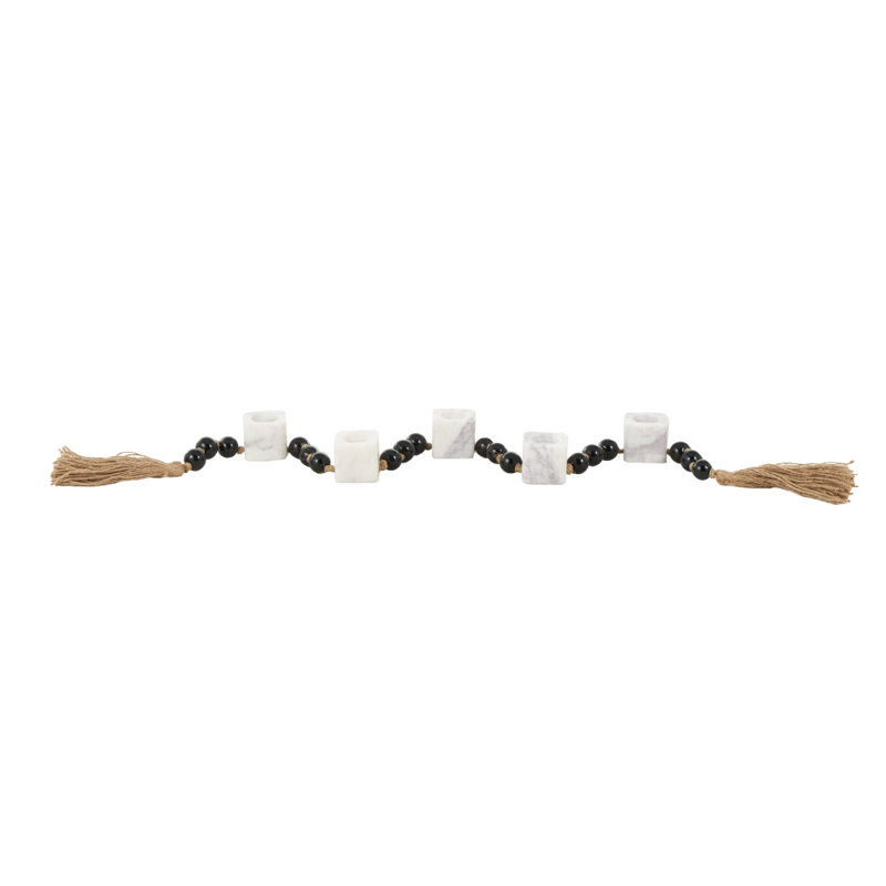 Porte-bougie blanc Cole and Grey, H 2,1 po x l 52 po x P 2,1 po