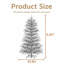 6FT Pre-lit Aspen Fir Artificial Christmas Tree,