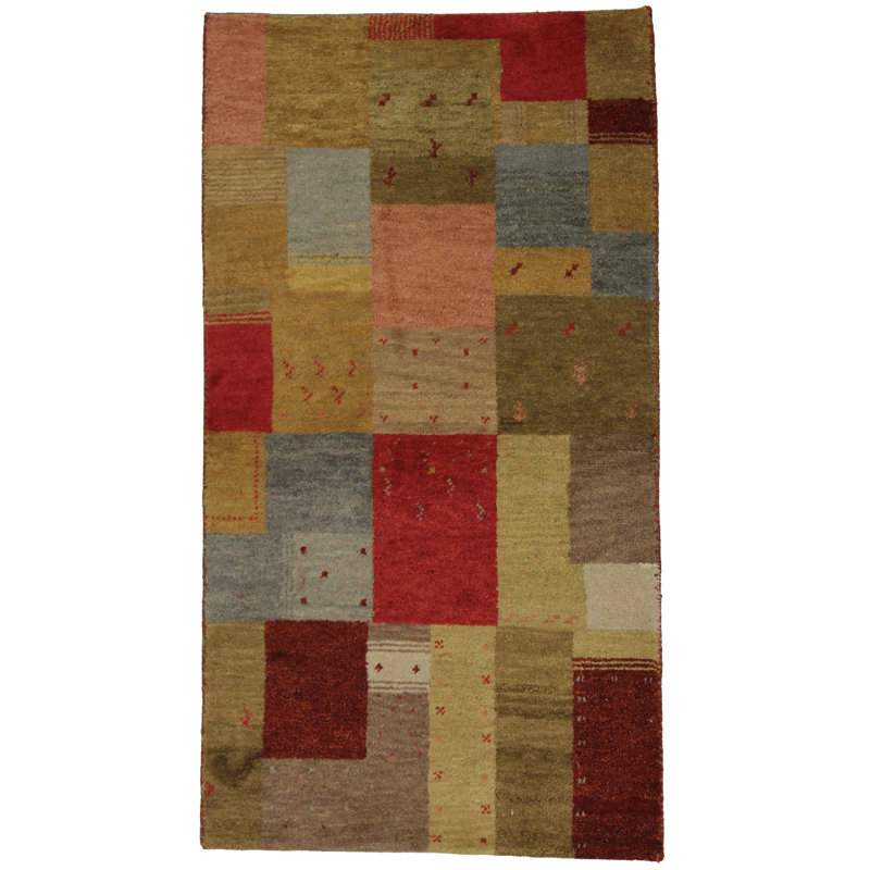 Orice Plaid Area Rug in Multicolor Brown