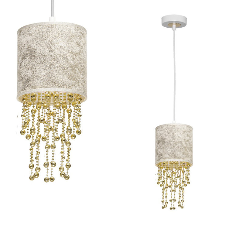 Donato 1 - Light White Cylinder Pendant