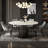 Simple modern marble round dining table set-103162799