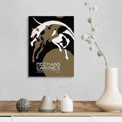 " Meehans Canines, Hound Circus Dogs, Vintage Poster, By Alfonso Iannelli " by Alfonso Iannelli