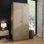 2 Door Wardrobe Matt Bedroom Storage Shelf Storage Hanging Rail