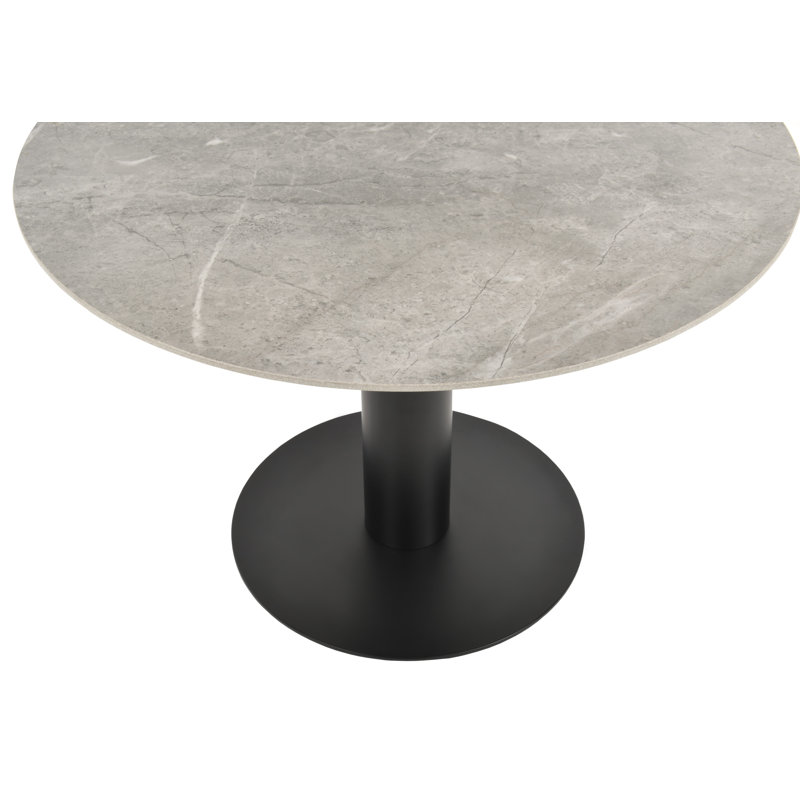 Table ronde Tango, H 29,5 po x l 40 po x L 40 po, Gris