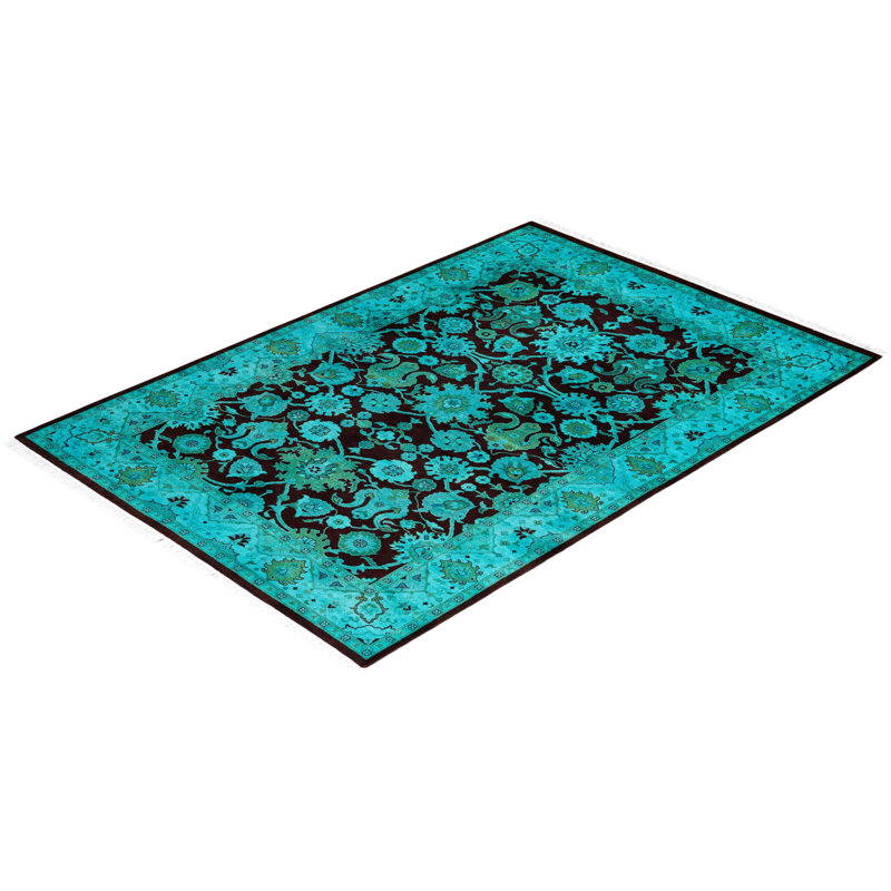 Taviers One-of-a-Kind 4' 2" X 6' 0" Hand Knotted Area Rug