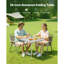 Table de camping pliante en aluminium