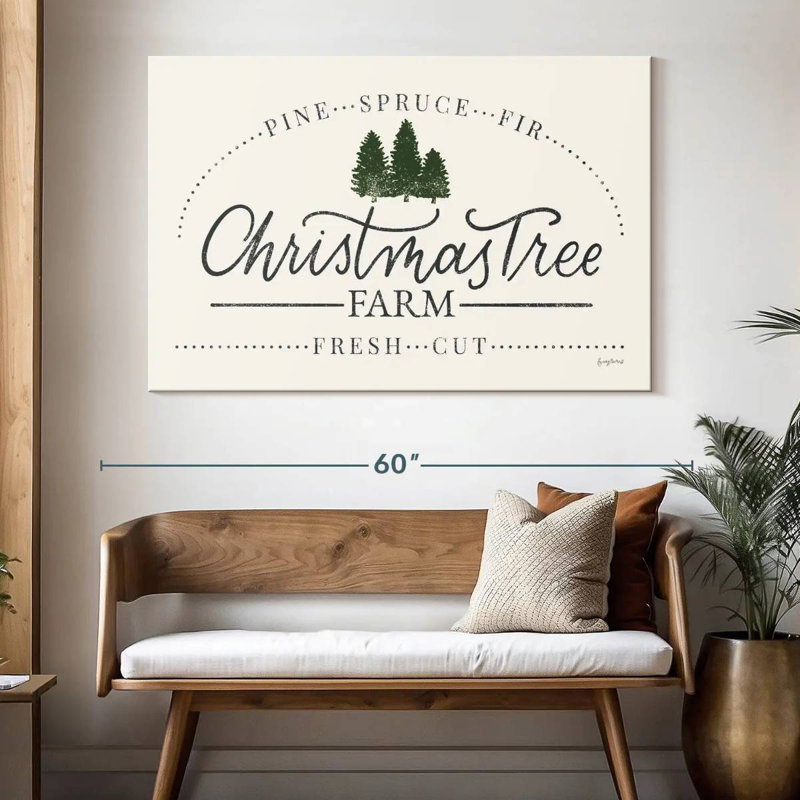 Vintage Christmas Wall Sign, 34" H x 51" W