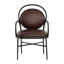 BD Warner Arm Chair in Chocolate/Black