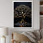 Baobab noir avec ambiance - arbre Baobab Wall Art Living Room-97171386-134141049