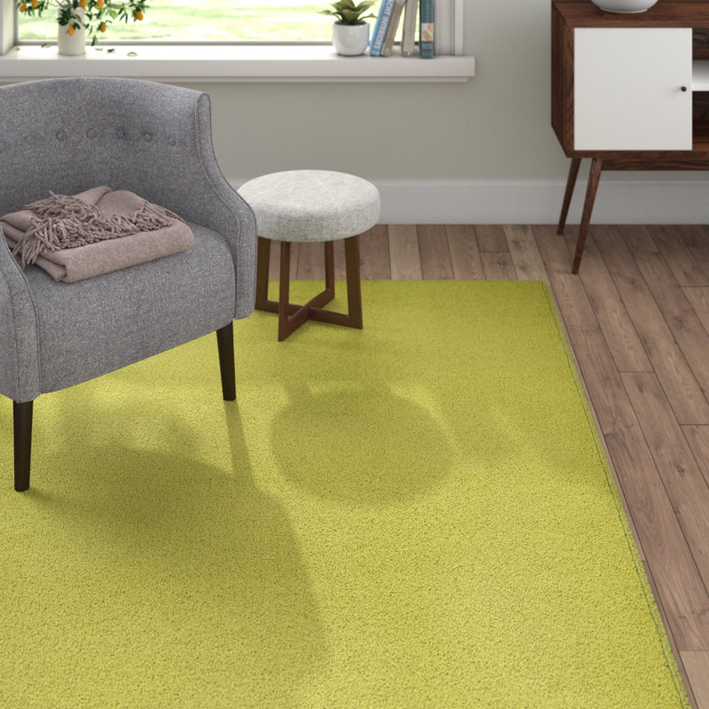 Fancy Green Rug, Rectangular 200 x 280cm