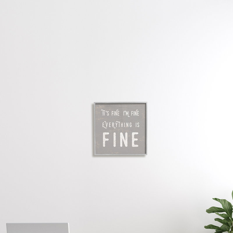 C'est l'esprit impertinent et sarcastique de Fine Fine, Giclée encadrée noir minuit, H 12 po x l 12 po