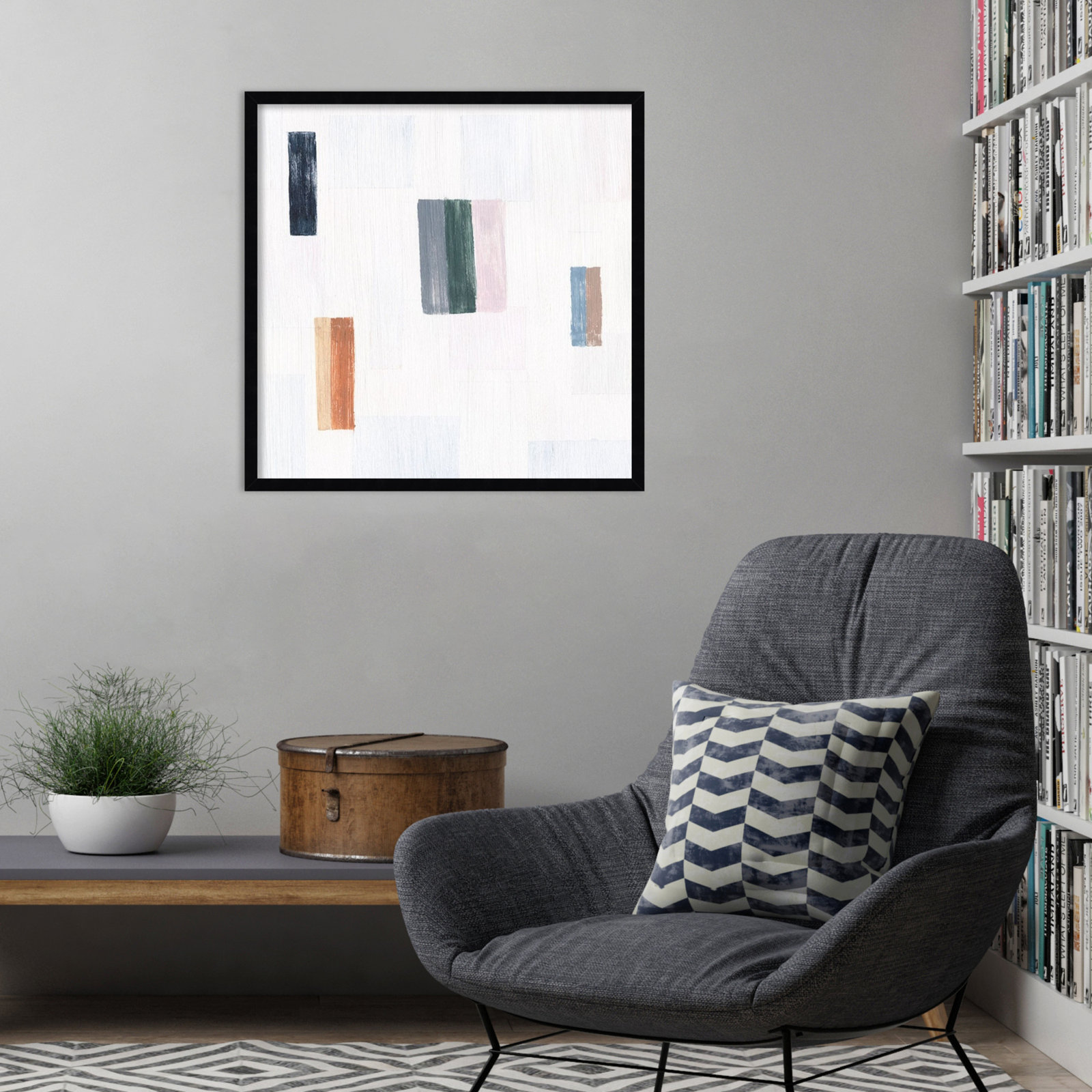 Somatic I Print by Vanna Lam, Black, 25" H x 25" W