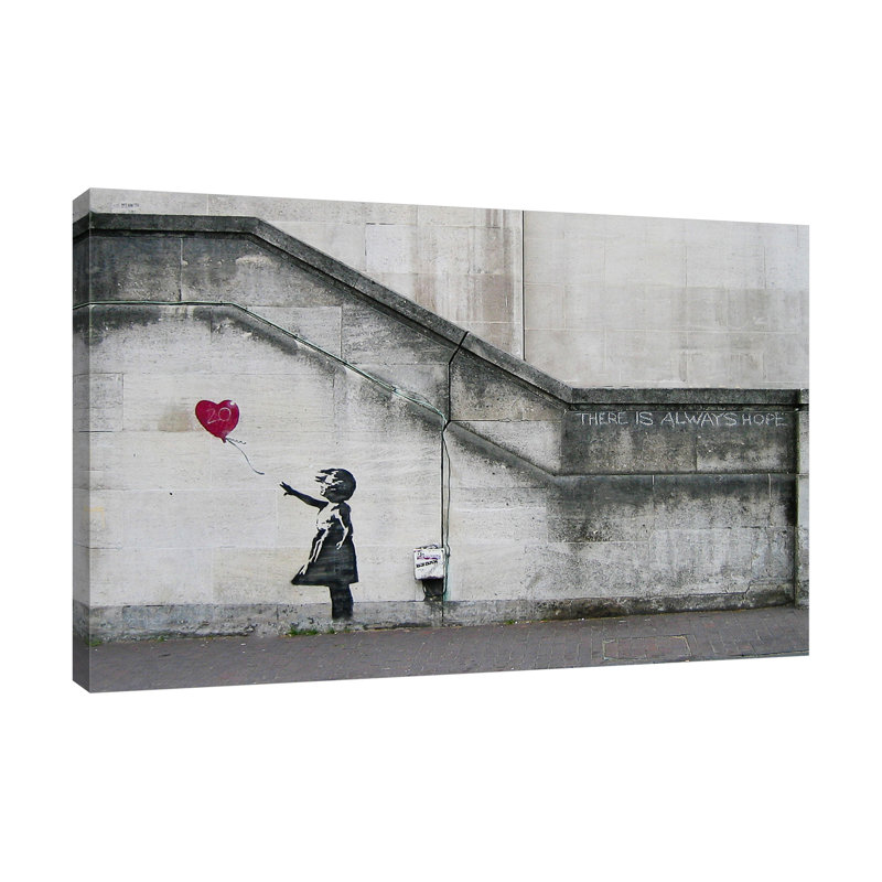 There Is Always Hope by Banksy - Wrapped Canvas Print, 41 cm H x 61 cm W x 4 cm D