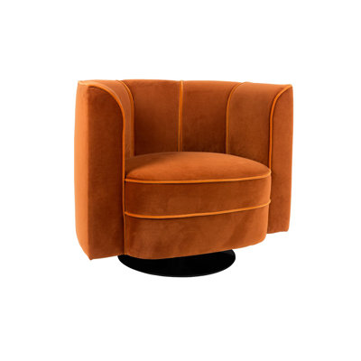 Flower Swivel Barrel Chair