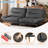 FUTON Sofa With Adjustable Sides And Back-1021708169