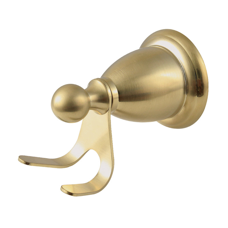Kingston Brass Heritage Robe Hook, Brushed Brass