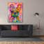 «Frenchie» par Dean Russo, art mural sur toile-946376469
