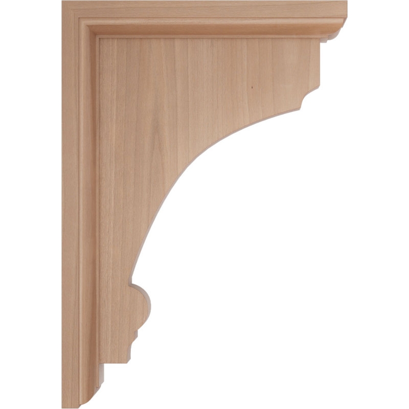Support en bois Thompson, Cerisier, H 10 po x l 2,5 po x P 7 po