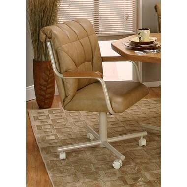 Mapleton Upholstered King Louis Back Arm Chair Fairfield Chair Body Fabric:  8789 Sage, Leg Color: Tobacco - Yahoo Shopping