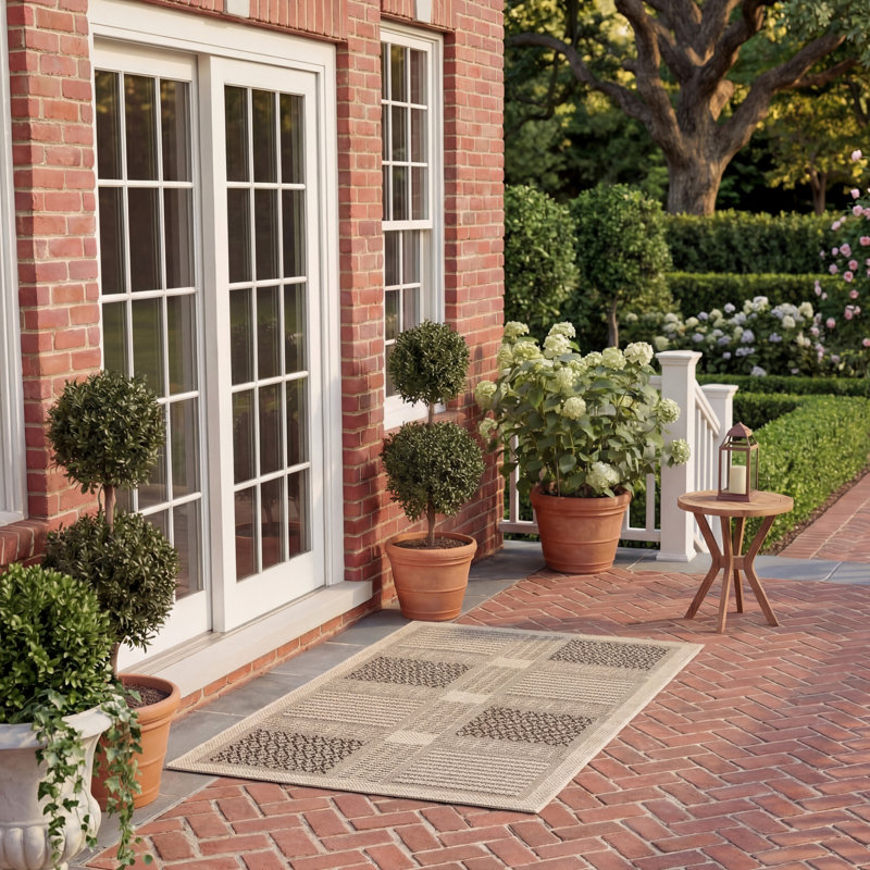 Dirks Performance Geometric Indoor/Outdoor Area Rug
