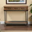 Console Serene à 3 tiroirs au fini brun et noir, H 31,71 po x l 42,68 po x P 15,2 po