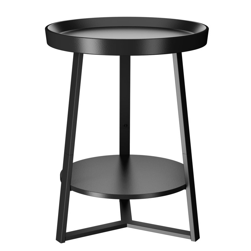 Anete Tray Top Frame Single, Black