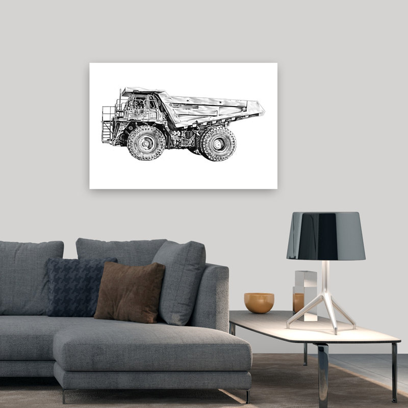 Reproduction d'art mural industriel, H 32 po x l 48 po
