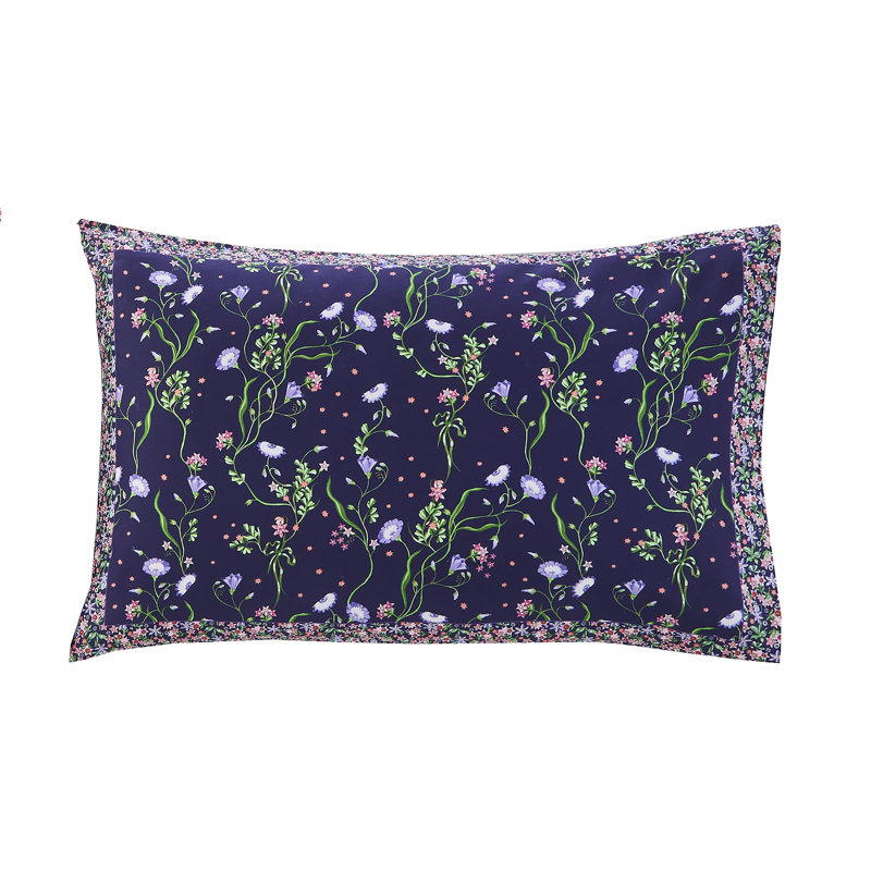 Cath Kidston Nightshade Navy Duvet Cover Set Floral Themed Bedding Set, Double Duvet Cover + 2 Pillowcases