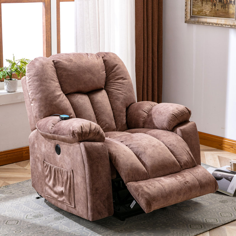 95cm Wide Lift Assist Standard Recliner, Brown