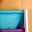 Wooden Canvas Sling Magazine Bookcase