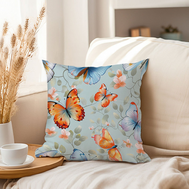 Animals Butterfly Pattern III Modern Butterflies, 20"H x 20"W