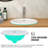 17"X15.5" Semi - Recessed White Ceramic Bathroom Countertop Vessel Sink, Construction Material, Stain Look, Simple Cleaning Approach Optimized Design, Finish, Easy To Maintain-1153572677