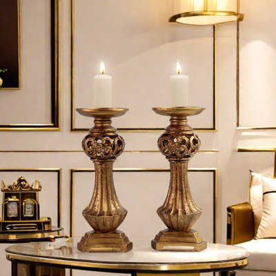 High Candlestick Set, Suitable For Daily Decoration Or Special Festival And Party Scenes, Adding A Warm And Romantic Atmosphere