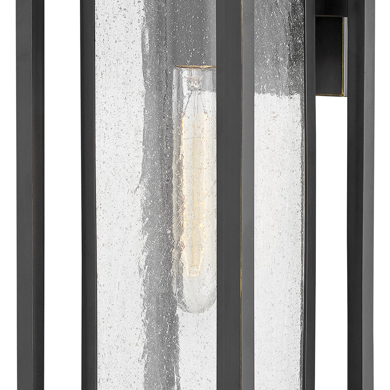 Republic Black 1 - Bulb Outdoor Wall Lantern, 16" H x 7" W x 7 D, Oil Rubbed Bronze