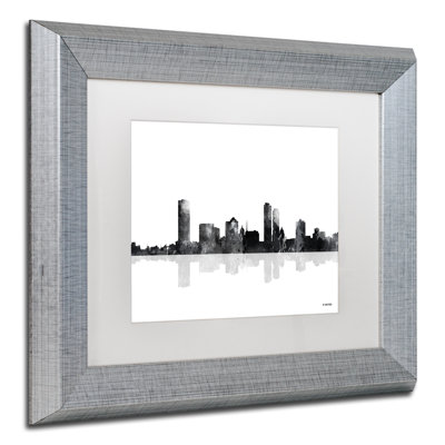 " Milwaukee Wisconsin Skyline BG-1 " Acrylic Print