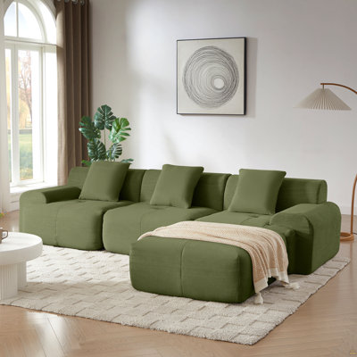 Canapé modulaire en L 113 po