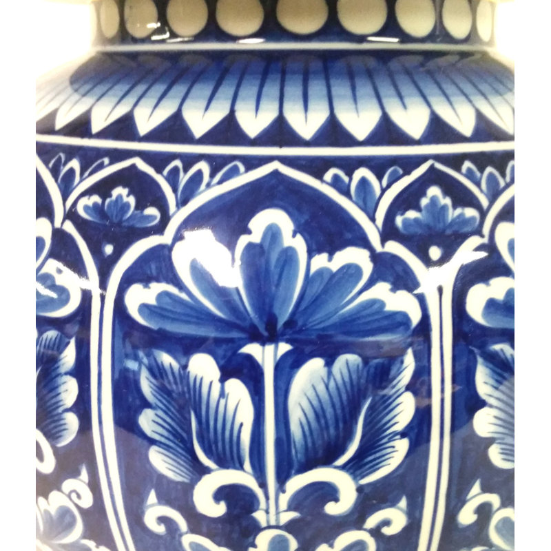 Pot de rangement à motif de panneaux de gingembre et de feuilles