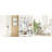 Farmhouse Hall Tree with 8 Hooks, Practical Entryway Bench with Open Compartments-129768519