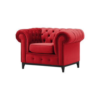 Frye Velvet Chesterfield Chair