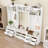Multi-Functional Hall Tree with Storage Cabinets, Drawers and Hooks-663233754