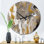 Horloge murale moderne dorée et grise