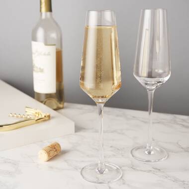 COPPA CHAMPAGNE SMOOTH SET 4 PZ VETRO - Picaro Home